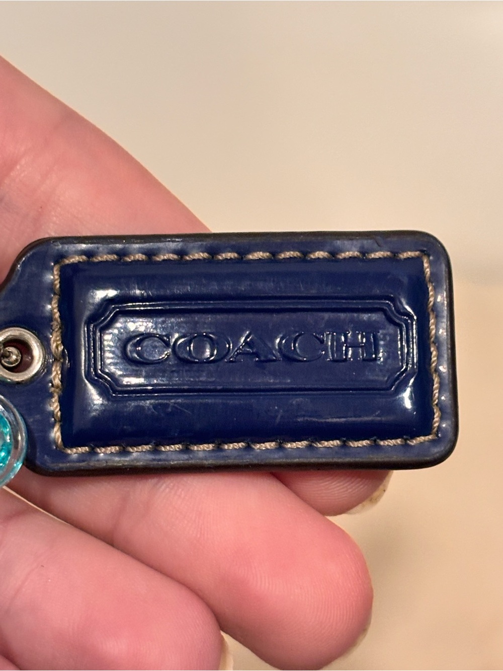 COACH Daisy Kyra Y2K Poppy Blue Acrylic Flower Charm with Blue Hang Tag Set - Picture 6 of 9